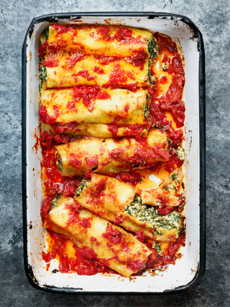 istock rustic italian spinach ricotta cannelloni pasta 684125790