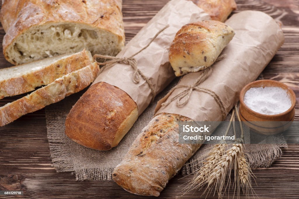 Fresh homemade bread - Royalty-free Bakkerij Stockfoto