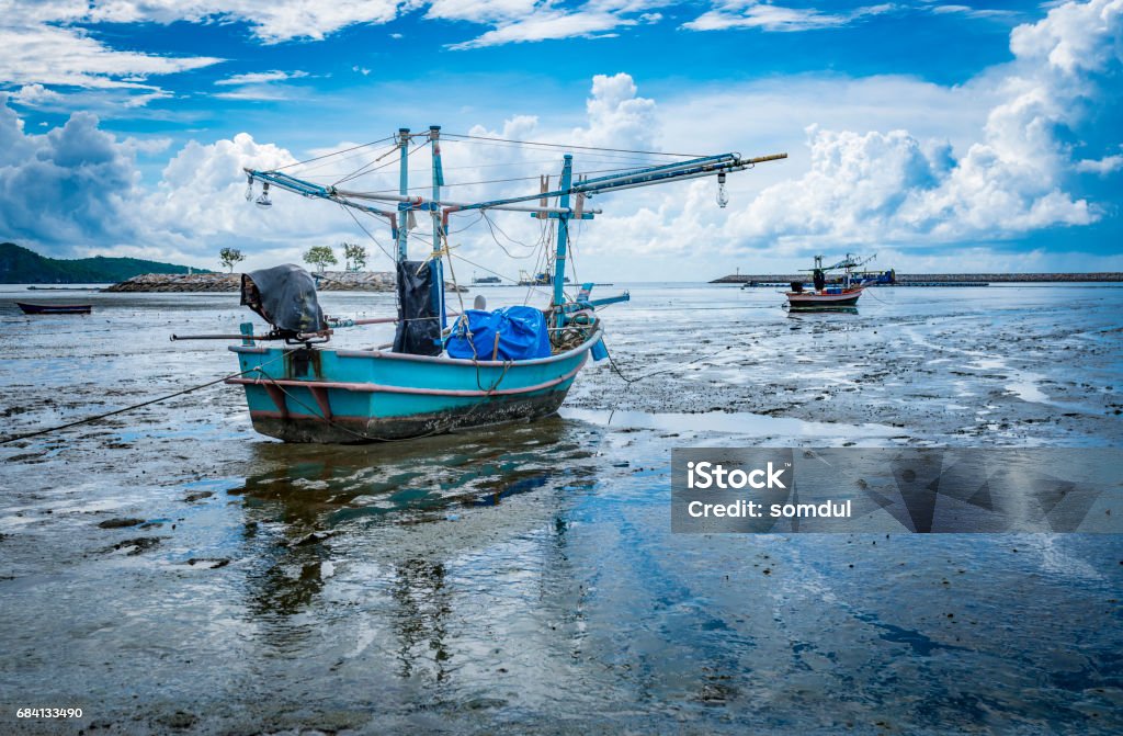 Conseil de la pêche sur la rive - Photo de Bleu libre de droits