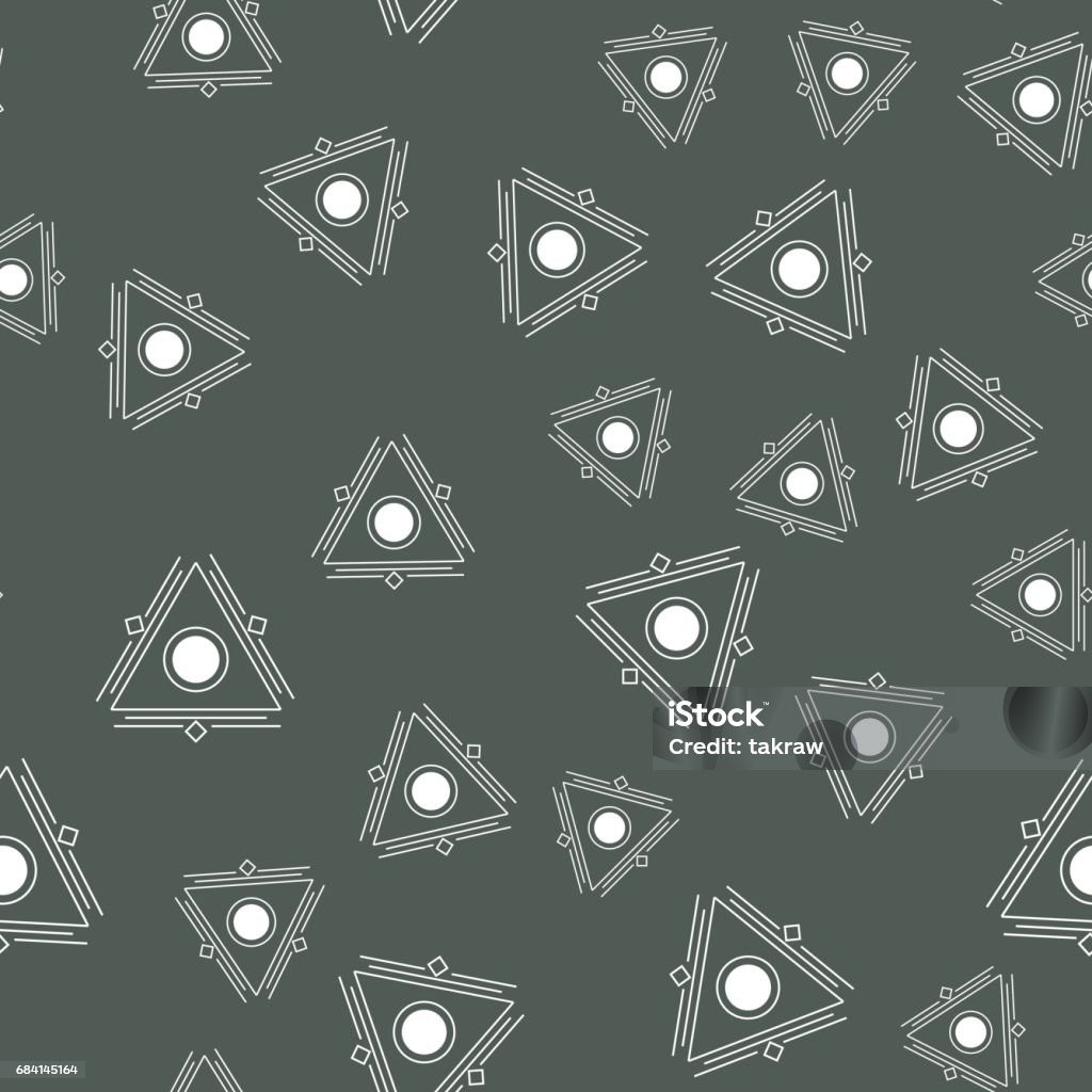 Rectangle Circle Seamless Pattern Background Stock Illustration ...
