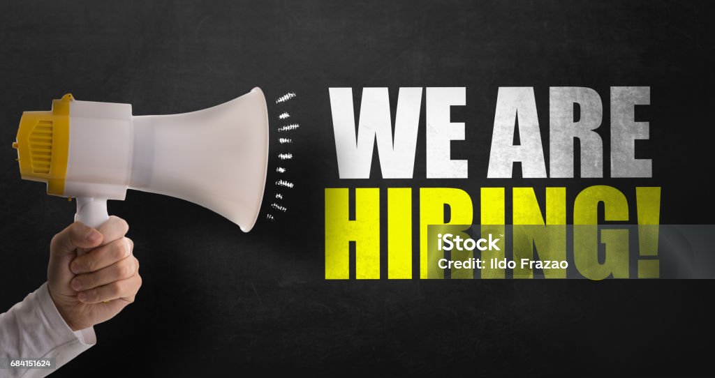 We Are Hiring We Are Hiring sign Help Wanted Sign Stock Photo