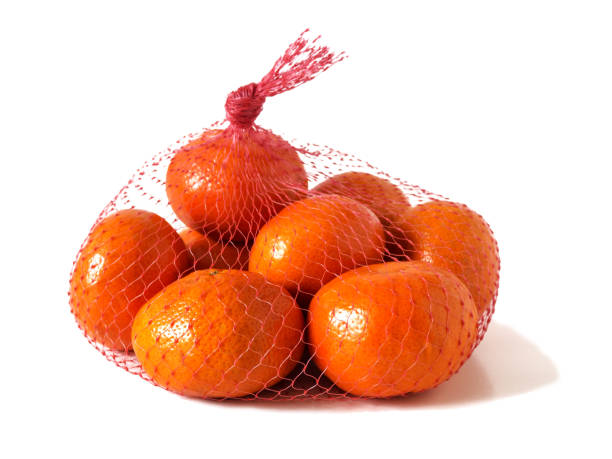 istock Mandarins in the net bag 684152408