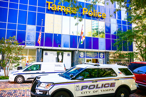 The Tampa Police building and Museum in the downtown area of this Florida city.
