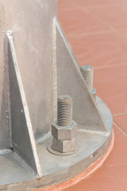 istock Iron steel screw knot in industry. 684160128