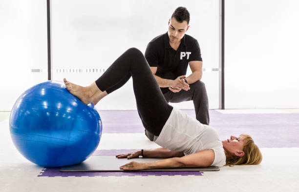 istock Senior woman working out 684239766