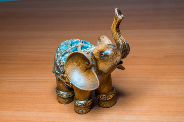 istock beautiful decorative elephant stands on the table background, 684265426