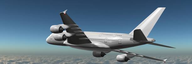 istock modern passenger airplane in flight above the clouds - panorama 684298918
