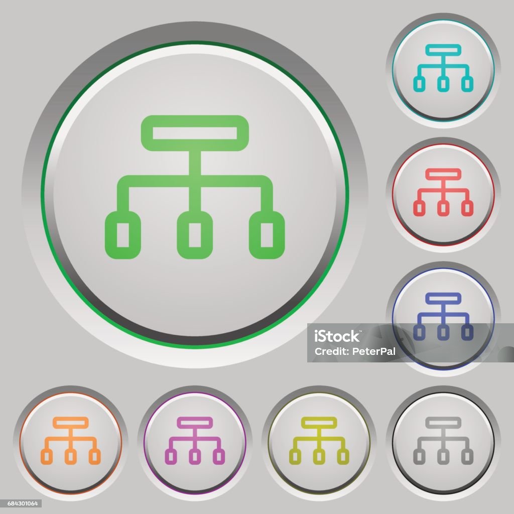 First Connect Buttons Connect Push Buttons Stock Illustration - Download Image Now - Applying ...