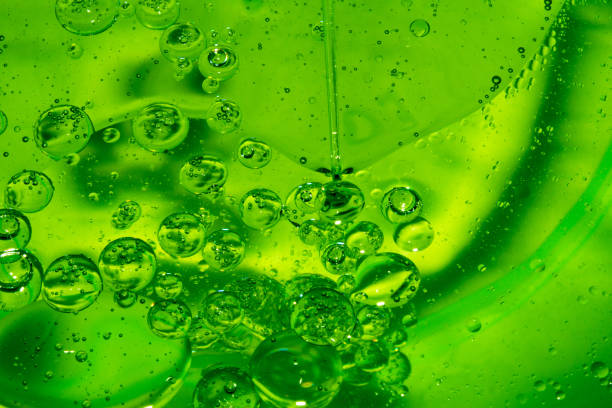 istock Soap drops, stains, oil, bubbles, abstract 684340502