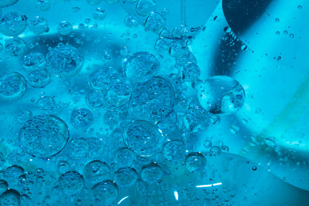 istock Soap drops, stains, oil, bubbles, abstract 684340536