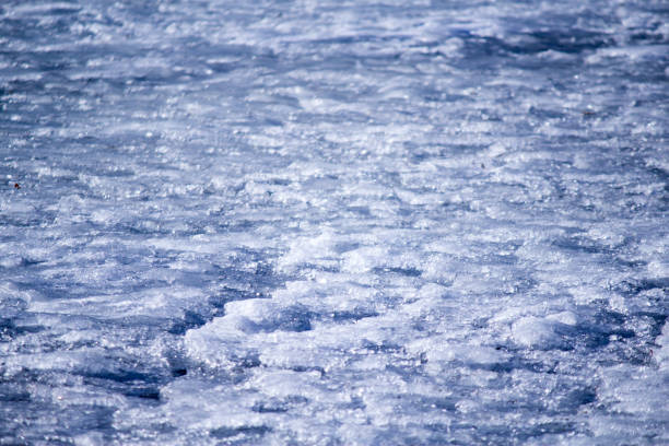 istock Background texture of blue ice rink 684353098