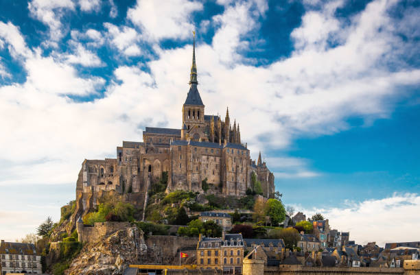istock Mont St. Michel against Cloudy Sky 684379956