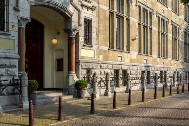 istock Traditional old buildings in Amsterdam 684447718