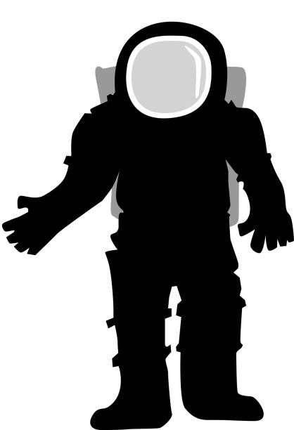 astronaut silhouette of astronaut astronaut silhouettes stock illustrations