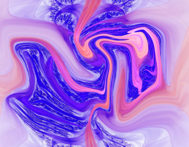 istock Colorful psychedelic liquefied background 684522288