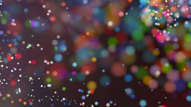 istock Beautiful colorful bokeh blurred background defocused lights 684532426