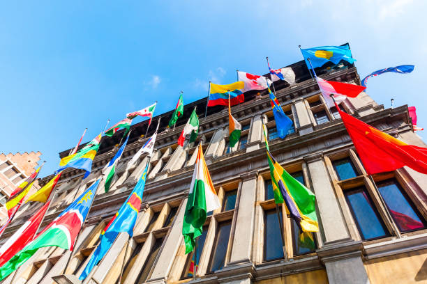 istock historic city hall in Antwerp, Belgium 684542826