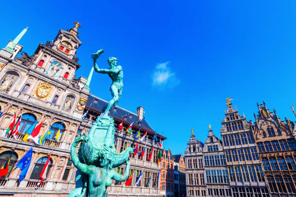 istock historic city hall in Antwerp, Belgium 684542828