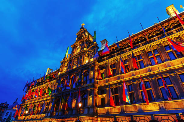 istock historic city hall in Antwerp, Belgium 684542886