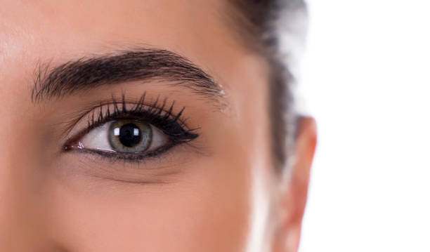 istock Beautiful face and eye close up 684561674
