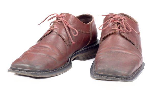 istock used brown mans shoes 684583854