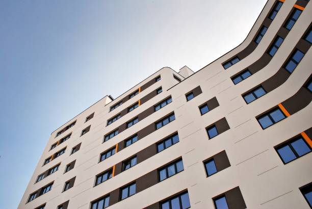 istock Modern apartment buildings exteriors 684587098