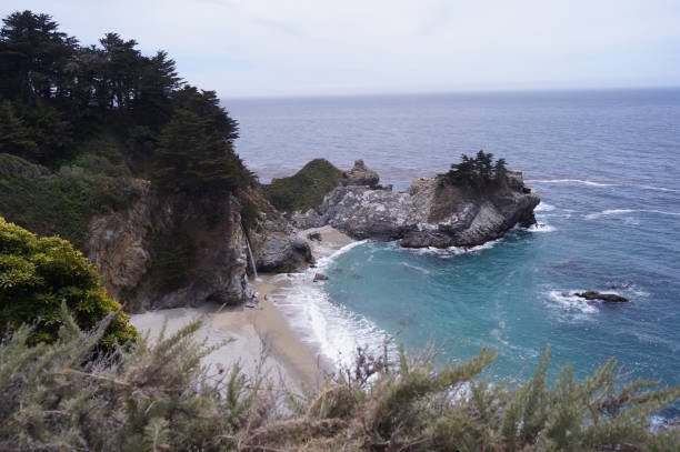 istock Fresh water falls directly to the sea. 684597688