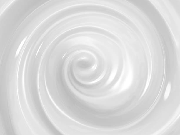 渦巻き模様の化粧品クリーム - swirl ストックフォトと画像