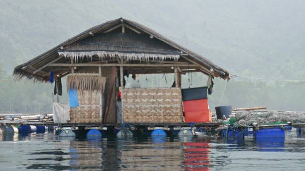 istock Floating fish pens, Puntalinao, Davao Oriental, Philippines 684622732