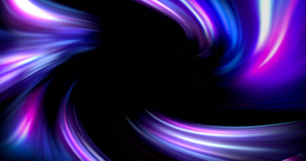 istock Colorful abstract radiant flash. Explosion hyper acceleration race for speed in futuristic outer space. 684637274