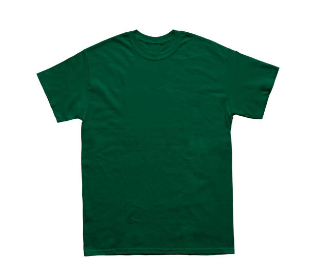 пустой t рубашка цвет зеленый шаблон - green t shirt стоковые фото и изображения