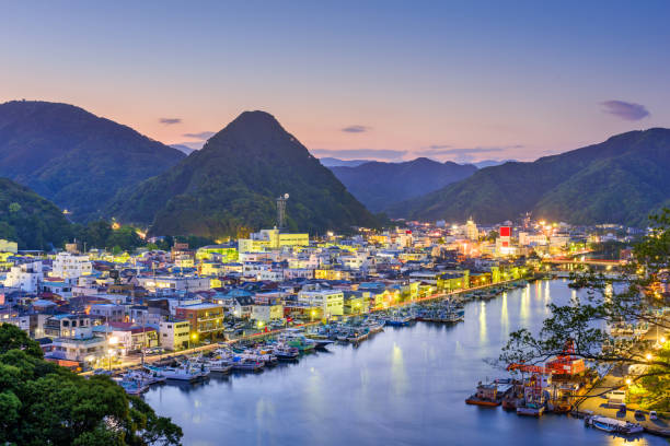 istock Shimoda, Japan Town Skyline 684663966
