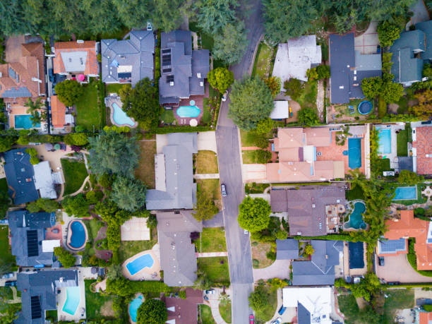 istock Aerial of Middle Class Homes 684666644