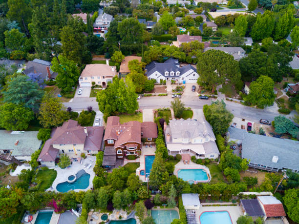 istock Aerial of Middle Class Homes 684667434