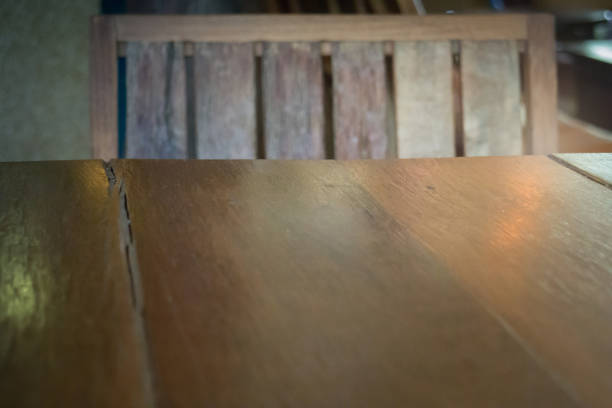 istock Brown Wooden Table And Chair 684685740
