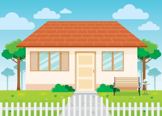 istock Family House And Garden, Home Exterior 684688666