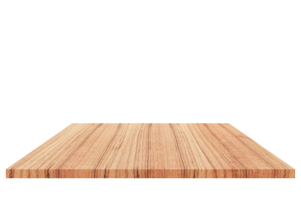 istock wood  Shelf  Isolated on white background and Clipping path 684693452