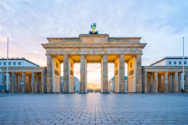 istock Sunrise in Berlin, The Brandenburg Gate in Berlin, Germany 684714844