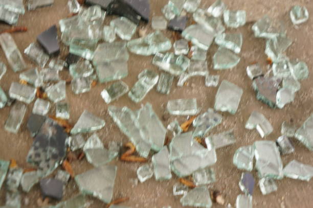 istock Pieces of broken glass 684717520