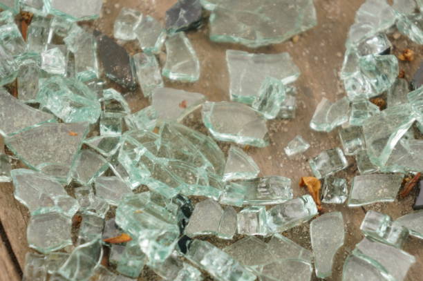 istock Pieces of broken glass 684717532