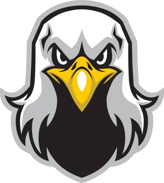 Vector illustration of eagle head mascot