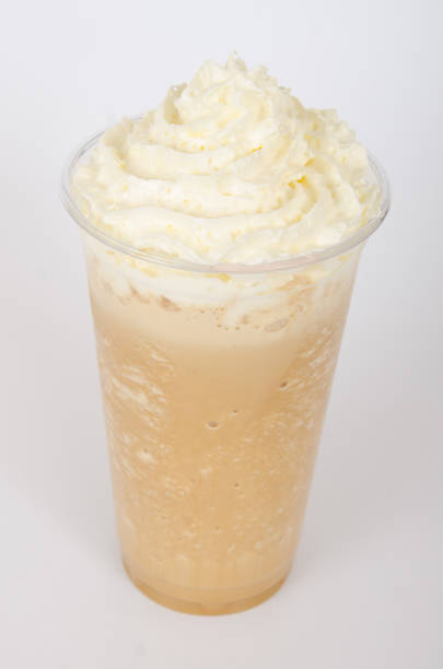 istock Mocha frappuccino on white background 684735228