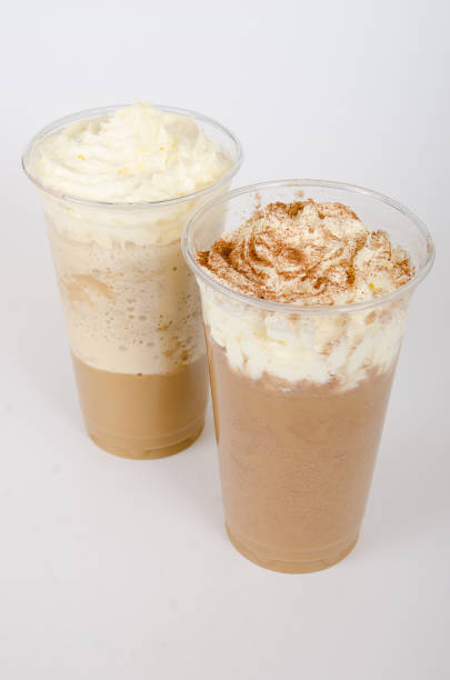 istock Mocha frappuccino on white background 684735264