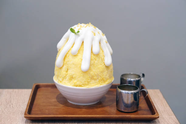 istock Mango Sticky Rice Kakigori - Japanese shaved ice dessert flavored. 684754384