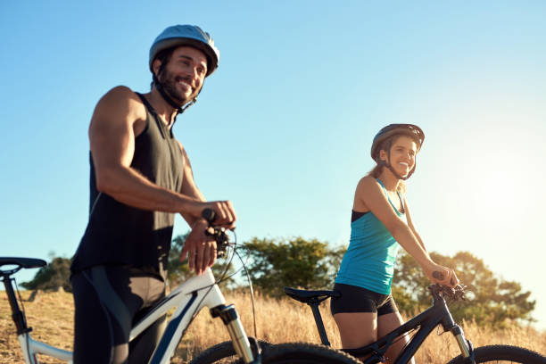 istock Mountain biking only made us stronger as a couple 684754964