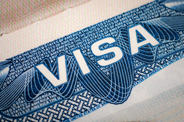 istock Macro on USA visa in a passport 684755186