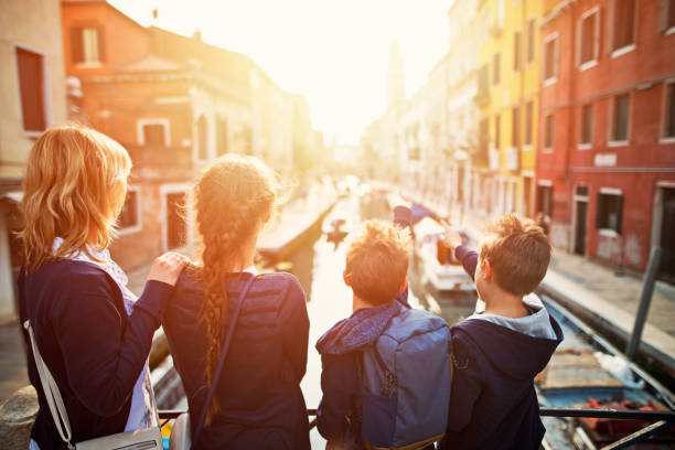 istock Family visiting Venice, Italy 684764104