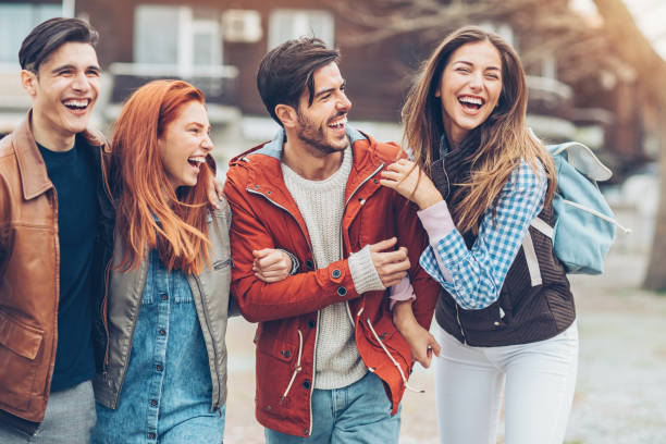 istock Friends having good time outdoors in the city 684764270