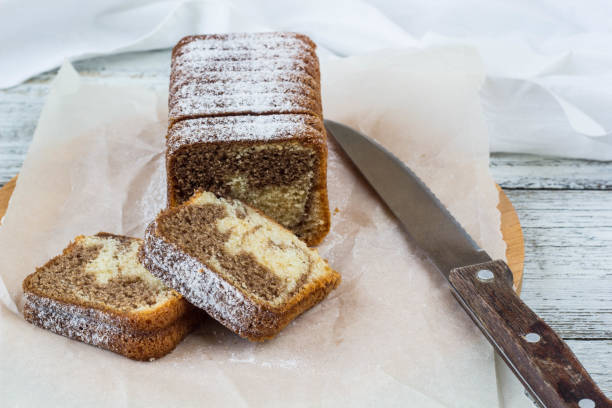 istock Homemade chocolate marble cake Zebra 684764776
