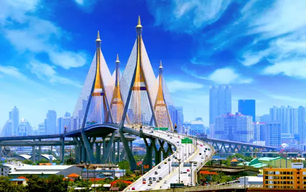 Bhumibol Bridge BANGKOK